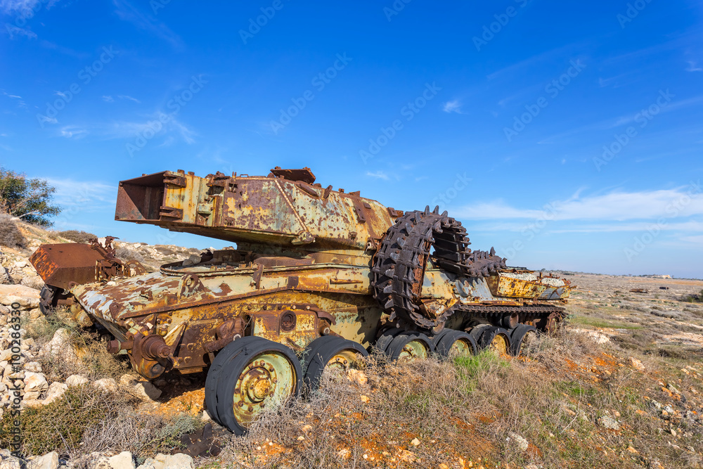 Obraz premium cyprus old firing ground scene