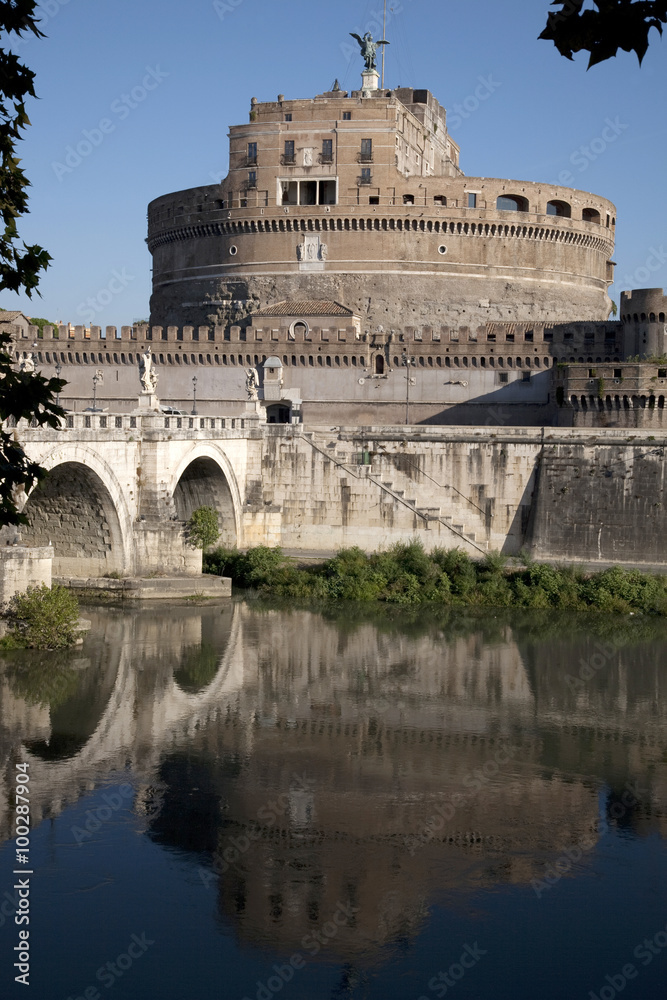 Sant Angelo Castle and Bridge in the Vatican; Rome; Italy