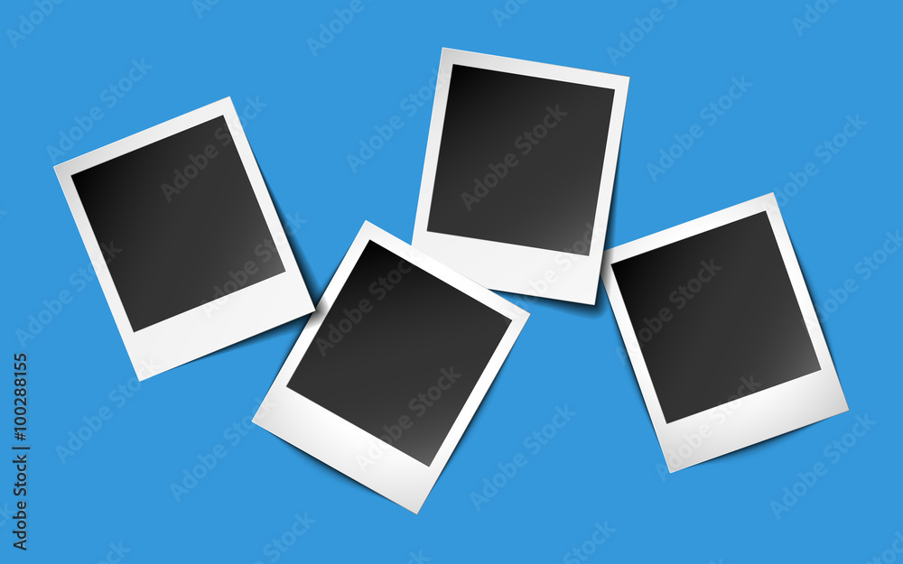 Four Photo Frames with shadows Four Photo Frames with shadows