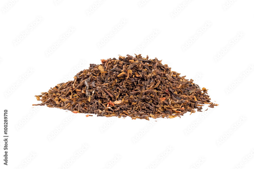 Heap of tea isolated on white Heap of tea isolated on white