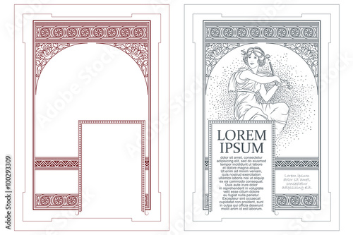 Vector template. Advertisements, flyer, web, wedding  and other