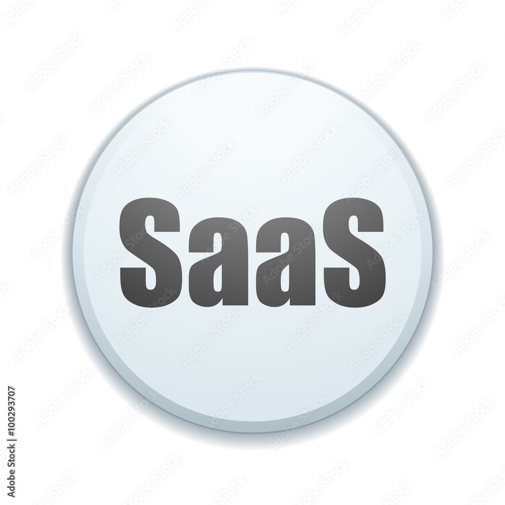 SaaS button sign SaaS button sign