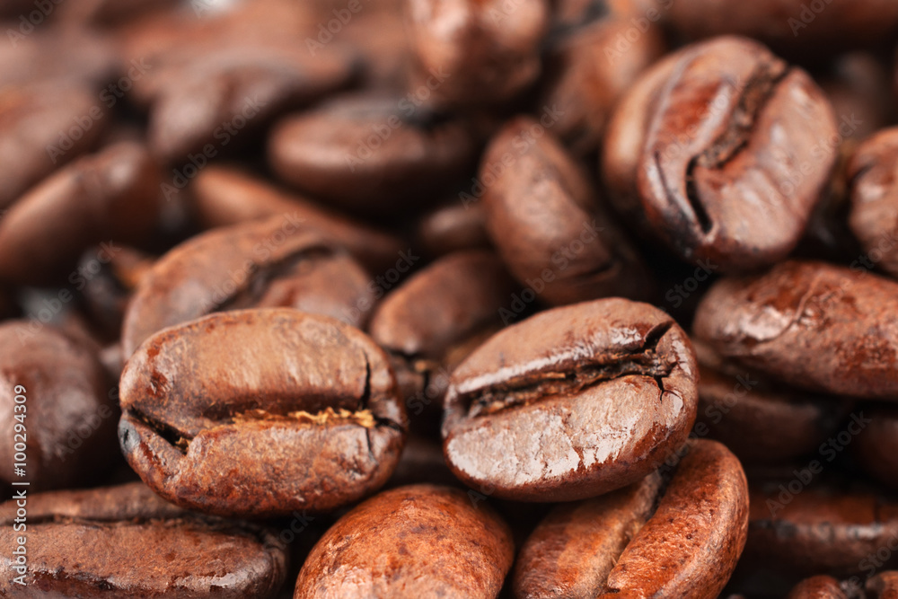 Naklejka premium Brown coffee beans