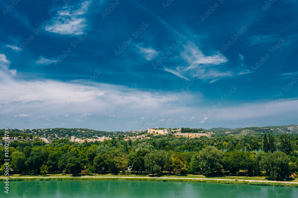 Scenic view of Castle Villeneuve les Avignon, France