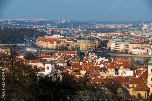 Wallpaper Mural Aerial view over Old Town in Prague Torontodigital.ca