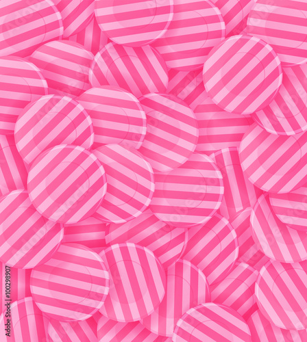 Lots of pink candies