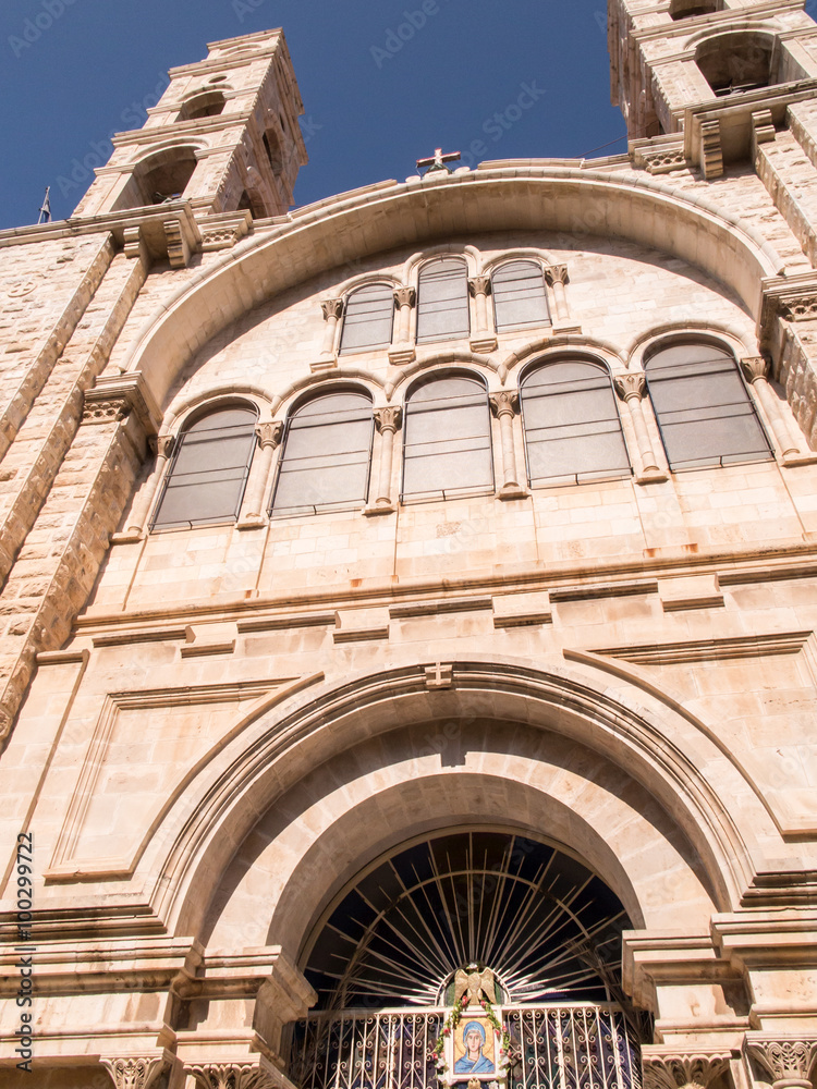 Modern Greek Orthodox convent in at Nablus in the West Bank, Isr