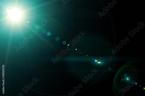 Принти на полотні Camera lens with lense reflections.