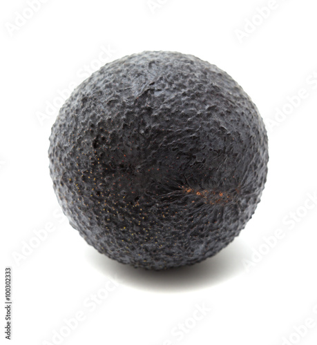 round dark skinned avocado pear