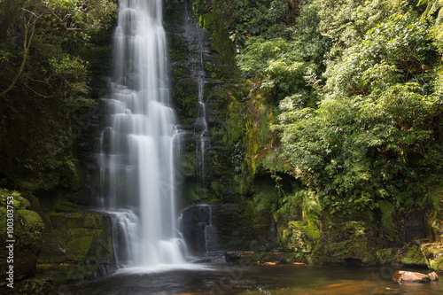 Upper cascade of McLean Falls  New Zealand