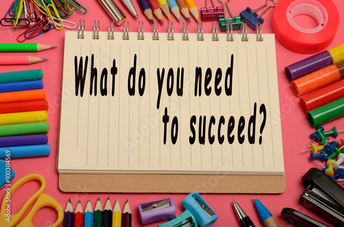 What do you need to succeed? photo