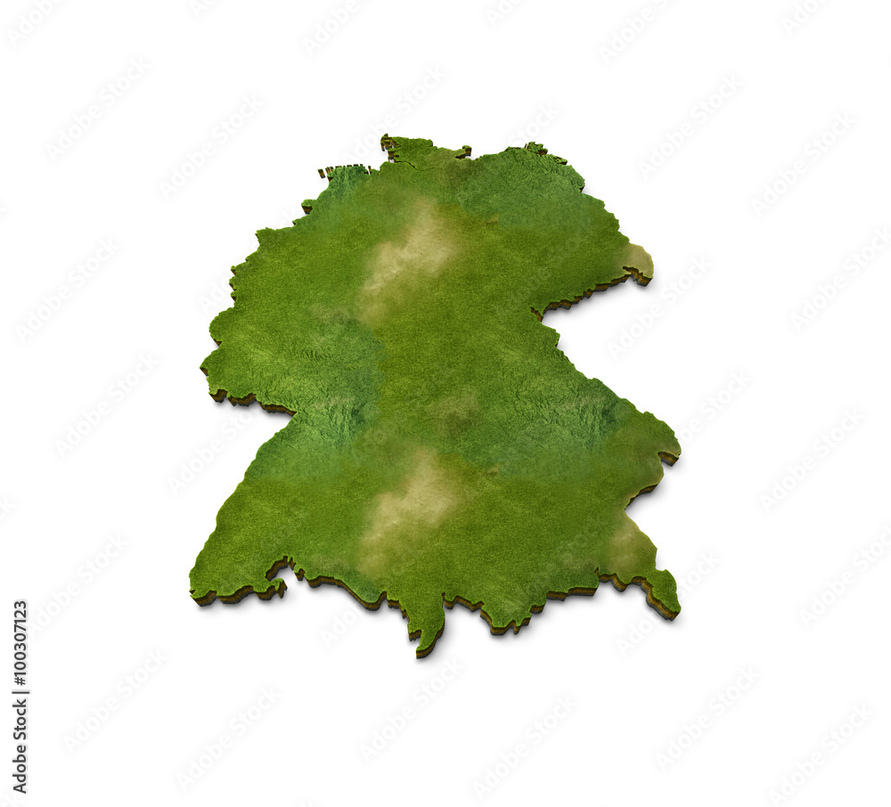 3D Germany Map Terrain 3D Germany Map Terrain