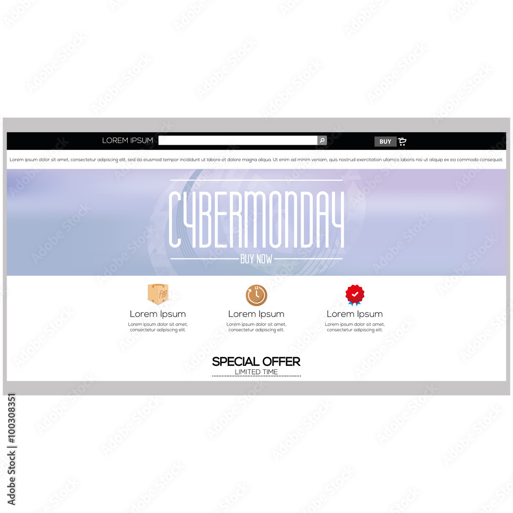 Obraz premium Cyber monday
