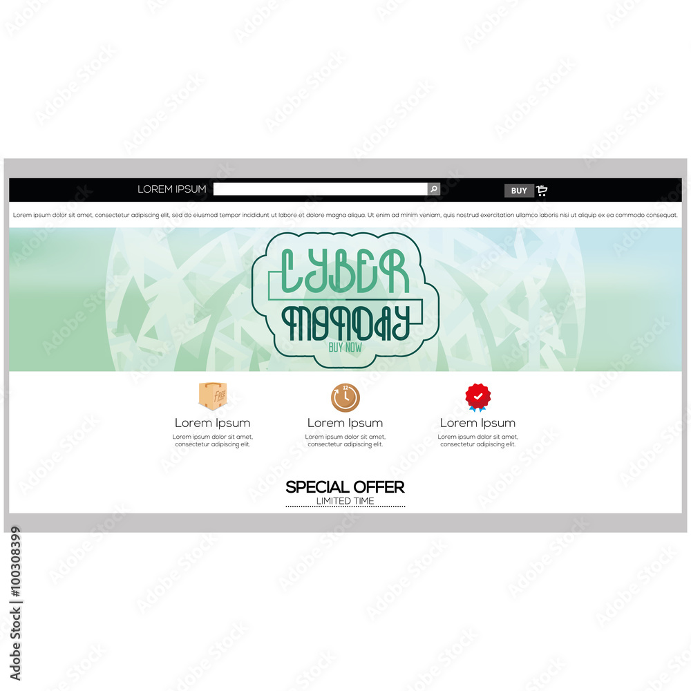 Obraz premium Cyber monday