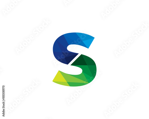 Free Download Letter S Color Poly Logo Design - GFXLoad