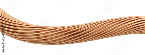 power cable isolated on white