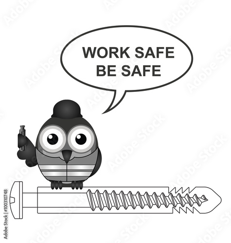 Construction industry work safe be safe 