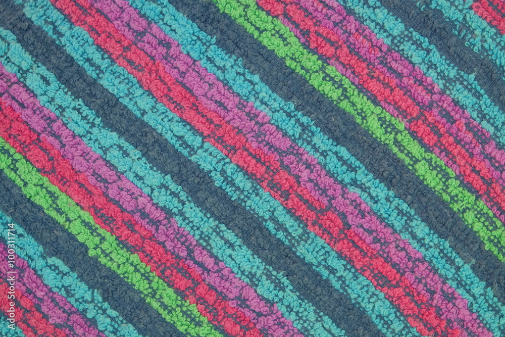 Texture multicolored cotton fabric