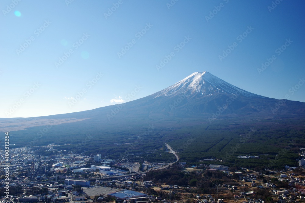 Mt.Fuji, scenery of the foot of the mountain　富士山と山麓風景