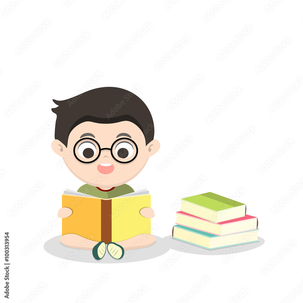 Children reading book Children reading book