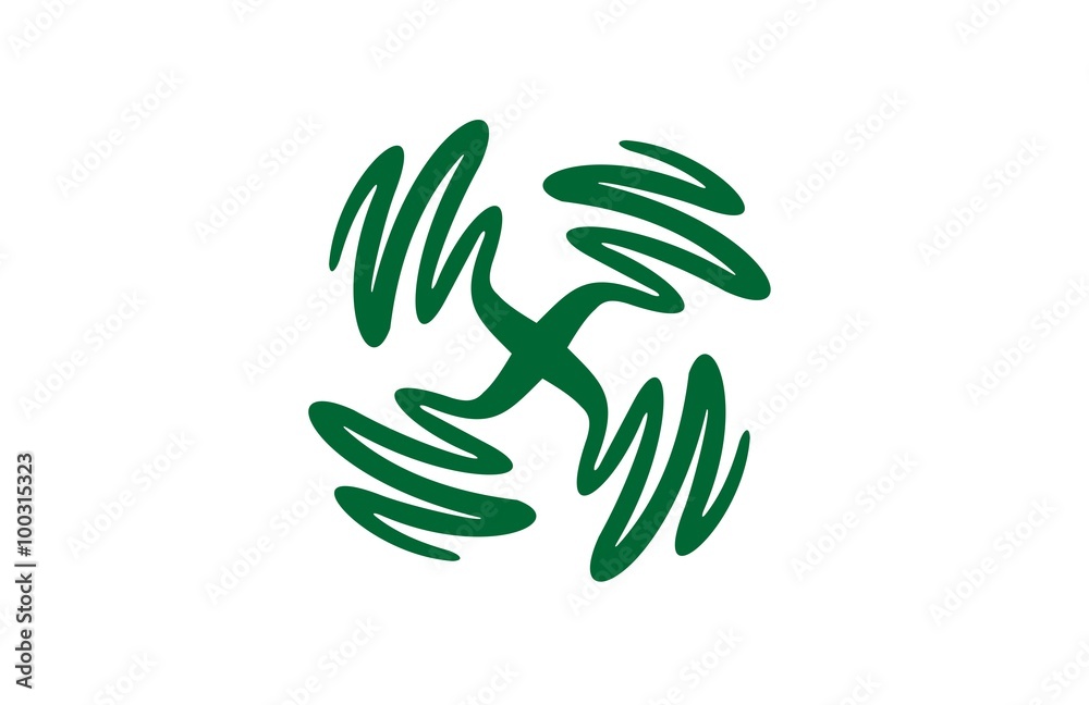 Obraz premium electric connection logo