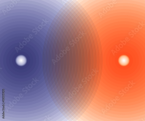 background of intersecting spheres