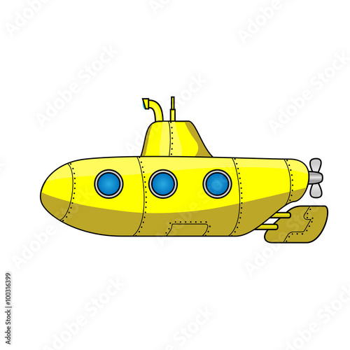 Cartoon submarine