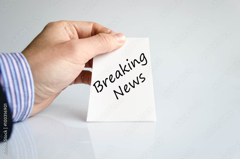 Breaking news text concept Breaking news text concept