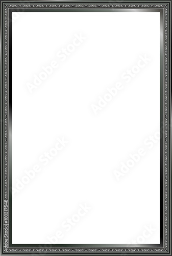 Drak frame picture floral, vector