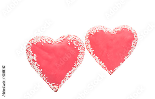Cookies heart isolated