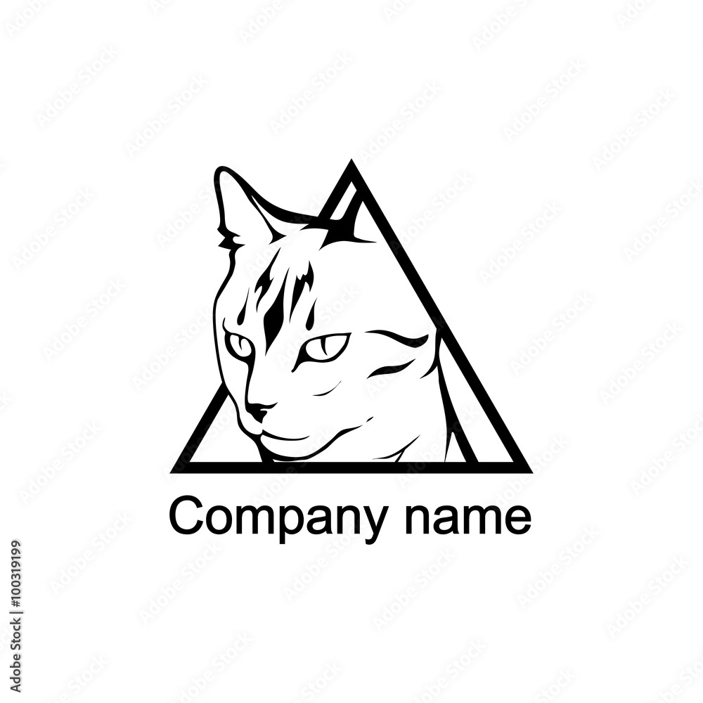 Obraz premium Cat logo.Vector