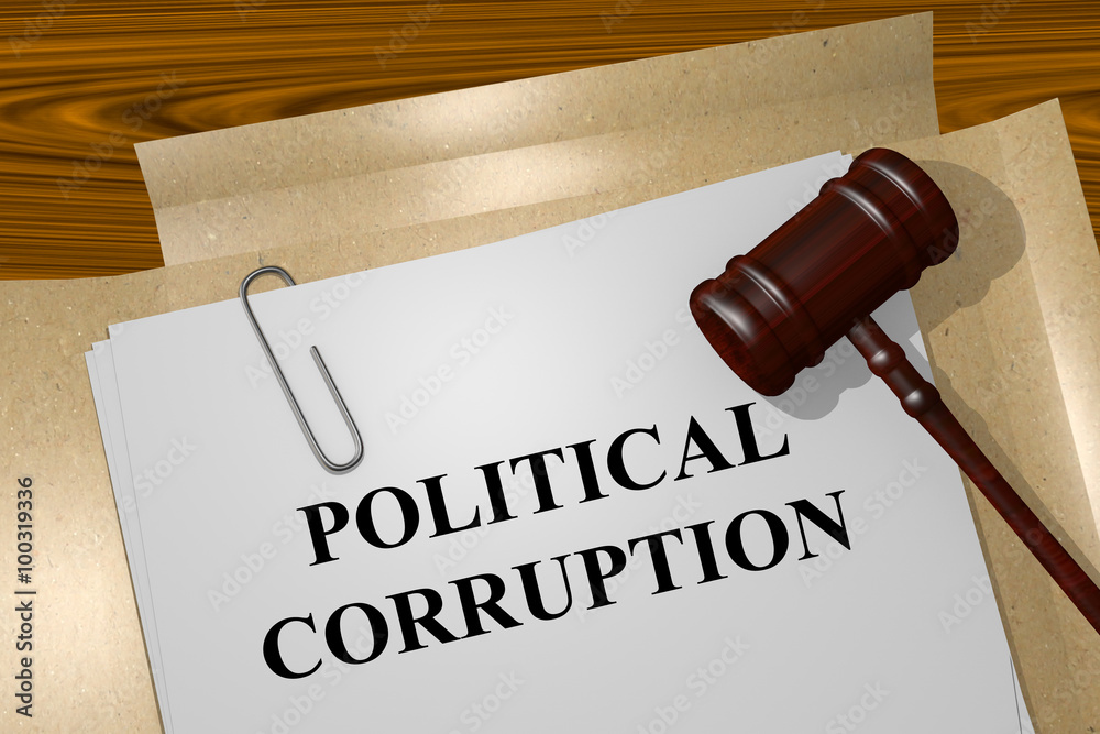 Political Corruption concept Political Corruption concept