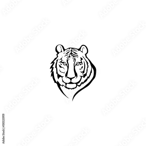 Fototapeta Naklejka Na Ścianę i Meble -  Tiger logo.Vector