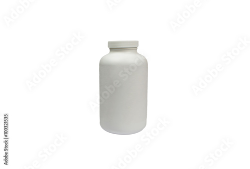 Medical bottle isolated on white