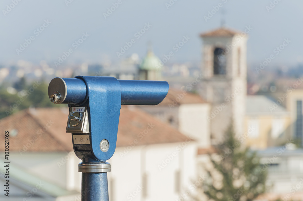 Coin Operated Telescope for Sightseeing.