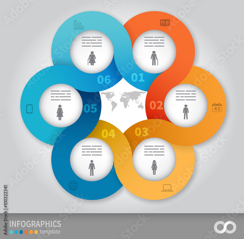 linked circles presentation template