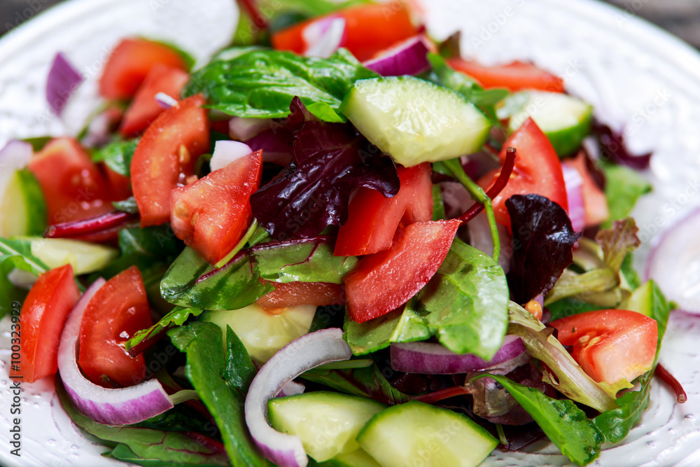 Fresh raw Vegetable mixed salad. close up Fresh raw Vegetable mixed salad. close up