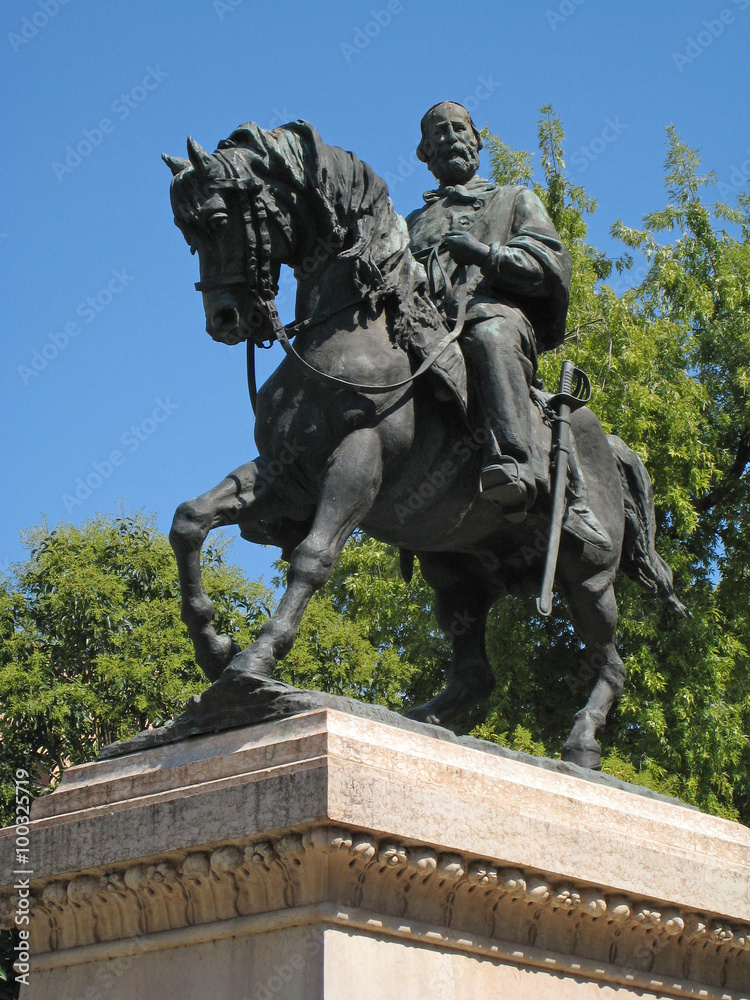 Statue de Garibaldi à Vérone