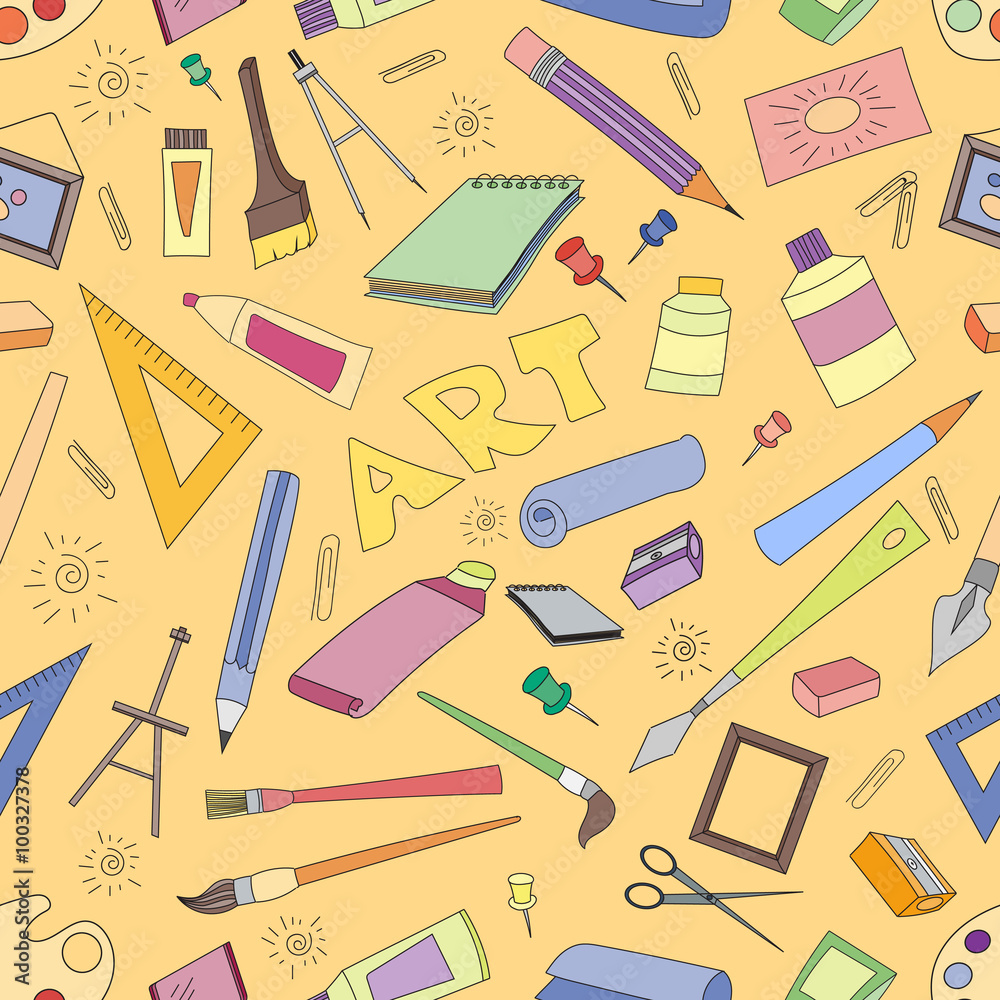 Doodle pattern of art Doodle pattern of art