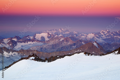 High mountain during sunrise. Beautiful natural landscape © biletskiyevgeniy.com