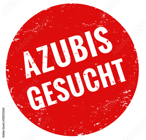 Azubis gesucht Stempel rot grunge