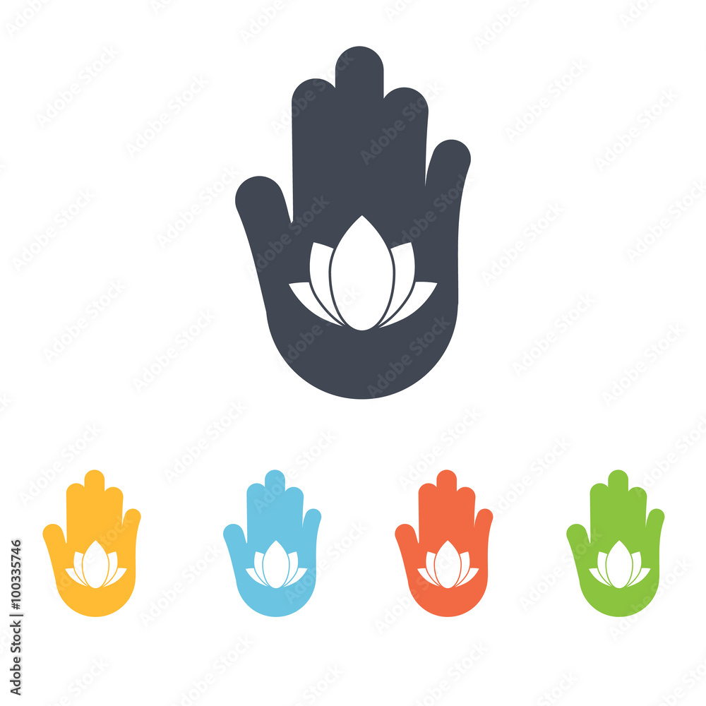 Fototapeta premium lotus icon