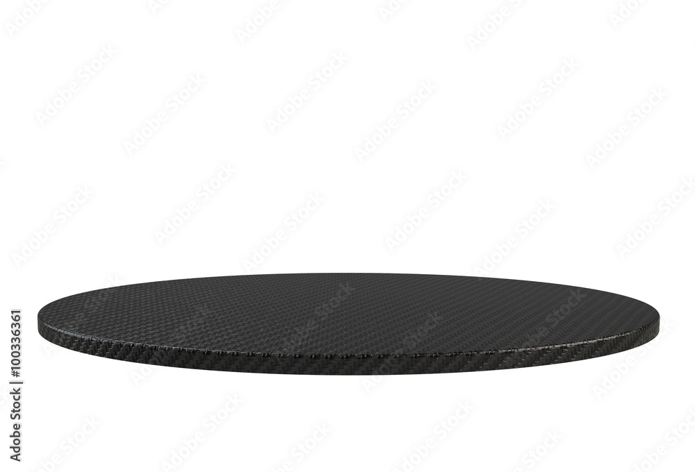 Empty top of black fabric table or counter isolated on white background. For product display Empty top of black fabric table or counter isolated on white background. For product display