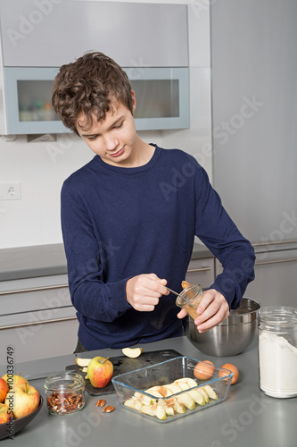 Teenage Boy in the kitchen
