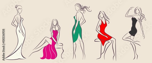 clothing models and women