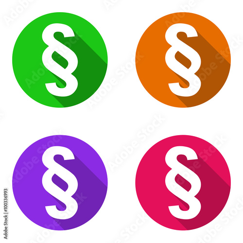 vector set colorful flat icons paragraph