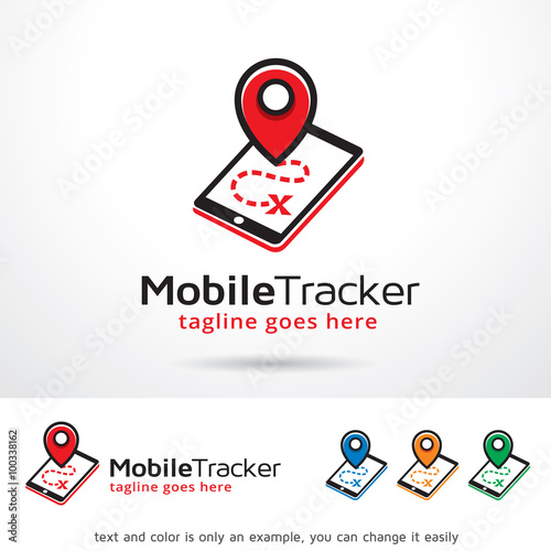 Mobile Tracker Logo Template Design Vector 