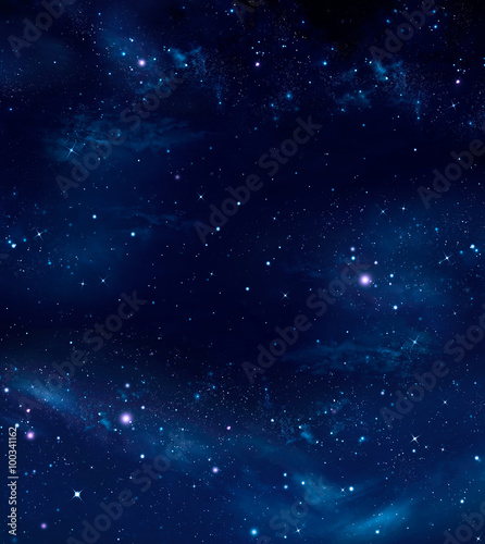 Fototapeta Naklejka Na Ścianę i Meble -  deep space, abstract blue background