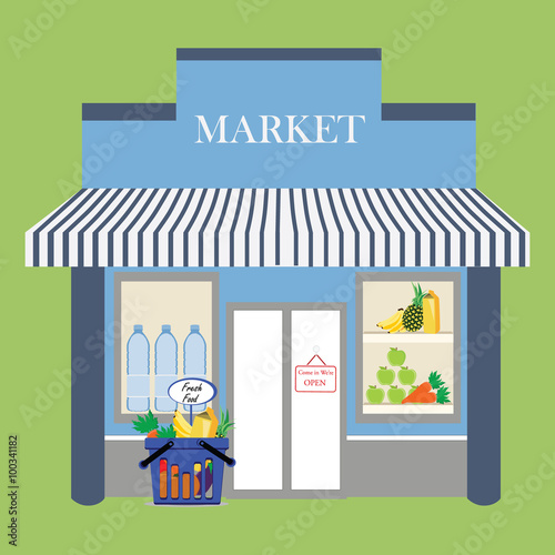 Grocery store facade