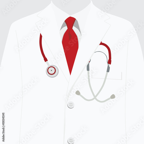 Medical uniform vector